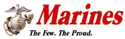 Marines, The Few, the Proud graphic that links to the Official Marine Corps website. 